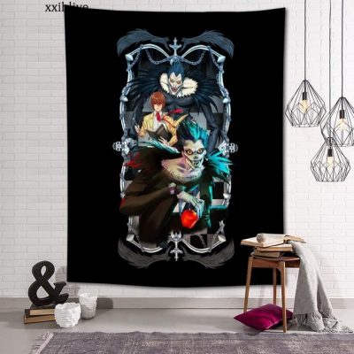 Custom Death Note Tapestry Wall Boho Decoration Home Decor Psychedelic Wall Tapestry Abstract Carpet Wall Cloth.jpg 640x640 - Death Note Shop