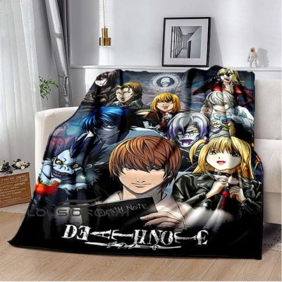 Death Note Cartoon Comics Fleece Blanket Fashion Anime Art Throwing Blanket Gift Living Room Bedroom Sofa.jpg 640x640 12 - Death Note Shop