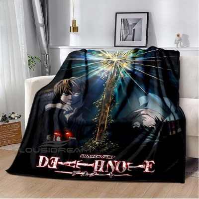 Death Note Cartoon Comics Fleece Blanket Fashion Anime Art Throwing Blanket Gift Living Room Bedroom Sofa.jpg 640x640 2 - Death Note Shop