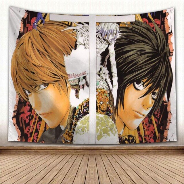 Nice Death Note Anime Tapestry Colorful Psychedelic Decorative Carpet Wall Fabric For Living Room Bedroom Tapestries.jpg 640x640 1 - Death Note Shop