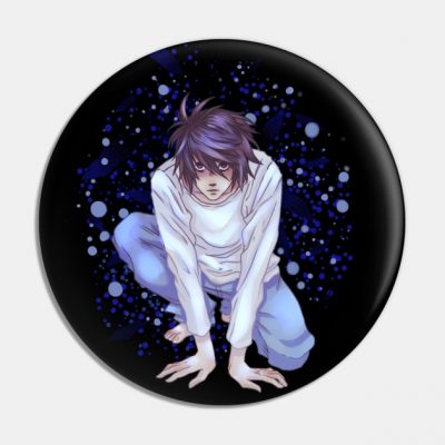 L Lawliet Death Note Pin Official Haikyuu Merch