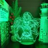 DEATH NOTE Ryuk 3D Lamp Led Night Light Anime Cartoon Lampara for Bedroom Decoration Kid Cool 2 - Death Note Shop