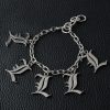 Death Note Pendant Women Bracelet Splicing Anime Bracelets Woman Fashion Hollow European Chain Bangles Silver Color 2 - Death Note Shop